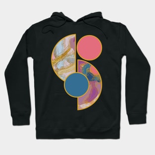 Bright vibrant modern earth tones colors unique original contemporary art 375 Abstract Hoodie